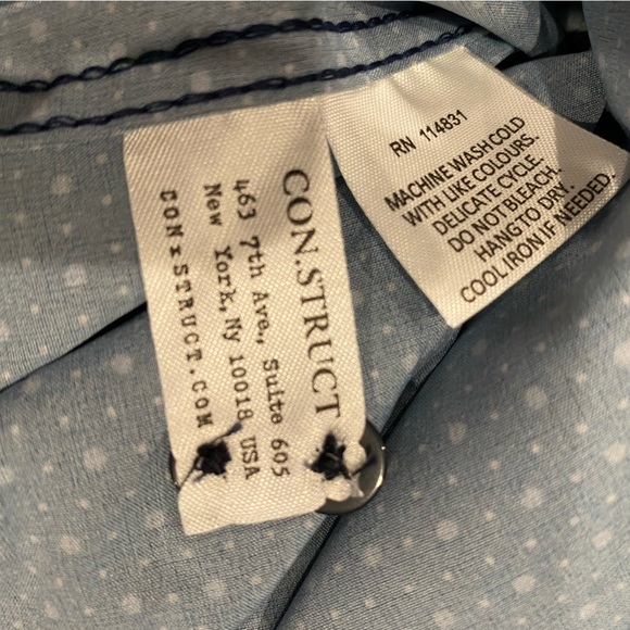 New with tags! Construct Men’s Microdot Short-Sleeve Button Down Shirt - Picture 8 of 9